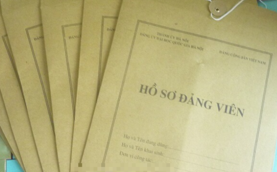 Thành phần hồ sơ người xin vào Đảng theo Hướng dẫn 38-HD/BTCTW