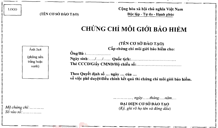 Thông tư 69/2022/TT-BTC của Bộ Tài chính quy định chi tiết về chứng chỉ bảo hiểm, chứng chỉ đại lý bảo hiểm, chứng chỉ môi giới bảo hiểm, chứng chỉ về phụ trợ bảo hiểm