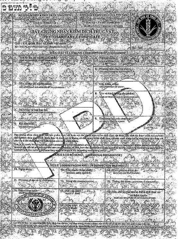Thông tư 33/2014/TT-BNNPTNT của Bộ Nông nghiệp và Phát triển nông thôn về việc quy định trình tự, thủ tục kiểm dịch thực vật nhập khẩu, xuất khẩu, quá cảnh và sau nhập khẩu vật thể thuộc diện kiểm dịch thực vật