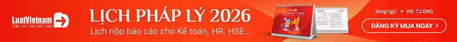 Lịch pháp lý 2026