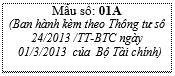 Thông tư 24/2013/TT-BTC của Bộ Tài chính về việc hướng dẫn thực hiện thu điều tiết đối với sản phẩm lọc dầu và hóa dầu tiêu thụ trong nước của Công ty trách nhiệm hữu hạn một thành viên lọc hoá dầu Bình Sơn 