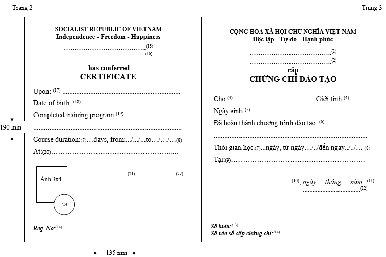 Thông tư 34/2018/TT-BLĐTBXH của Bộ Lao động Thương binh và Xã hội về việc sửa đổi, bổ sung một số điều Thông tư 42/2015/TT-BLĐTBXH ngày 20/10/2015 quy định về đào tạo trình độ sơ cấp, Thông tư 43/2015/TT-BLĐTBXH ngày 20/10/2015 quy định về đào tạo thường xuyên, Thông tư 07/2017/TT-BLĐTBXH ngày 10/03/2017 quy định chế độ làm việc của nhà giáo giáo dục nghề nghiệp, Thông tư 08/2017/TT-BLĐTBXH ngày 10/03/2017 quy định chuẩn về chuyên môn, nghiệp vụ đối với nhà giáo giáo dục nghề nghiệp, Thông tư 10/2017/TT-BLĐTBXH ngày 13/03/2017 quy định về mẫu bằng tốt nghiệp trung cấp, cao đẳng; việc in, quản lý, cấp phát, thu hồi, hủy bỏ bằng tốt nghiệp trung cấp, cao đẳng và Thông tư 31/2017/TT-BLĐTBXH ngày 28/12/2017 quy định về đào tạo trình độ cao đẳng, trung cấp, sơ cấp theo hình thức đào tạo vừa làm vừa học