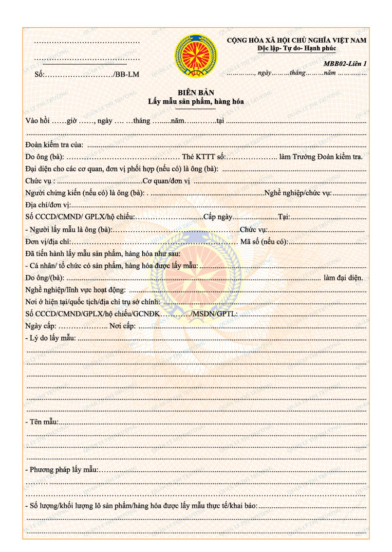 Thông tư 08/2018/TT-BCT của Bộ Công Thương về việc sửa đổi, bổ sung quy định về mẫu biên bản, quyết định sử dụng trong hoạt động kiểm tra và xử lý vi phạm hành chính của Quản lý thị trường