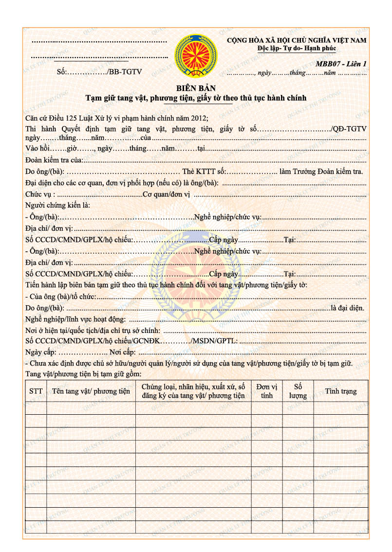 Thông tư 08/2018/TT-BCT của Bộ Công Thương về việc sửa đổi, bổ sung quy định về mẫu biên bản, quyết định sử dụng trong hoạt động kiểm tra và xử lý vi phạm hành chính của Quản lý thị trường