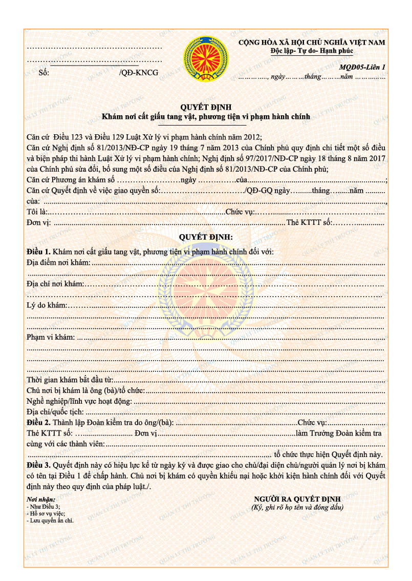 Thông tư 08/2018/TT-BCT của Bộ Công Thương về việc sửa đổi, bổ sung quy định về mẫu biên bản, quyết định sử dụng trong hoạt động kiểm tra và xử lý vi phạm hành chính của Quản lý thị trường