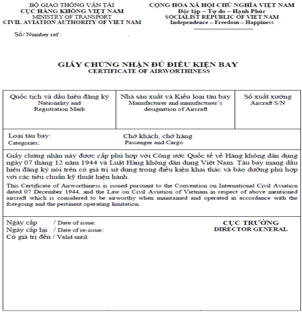 Thông tư 03/2016/TT-BGTVT của Bộ Giao thông Vận tải về việc sửa đổi, bổ sung một số điều của Thông tư 01/2011/TT-BGTVT ngày 27/01/2011 của Bộ trưởng Bộ Giao thông Vận tải ban hành Bộ Quy chế An toàn hàng không dân dụng lĩnh vực tàu bay và khai thác tàu bay
