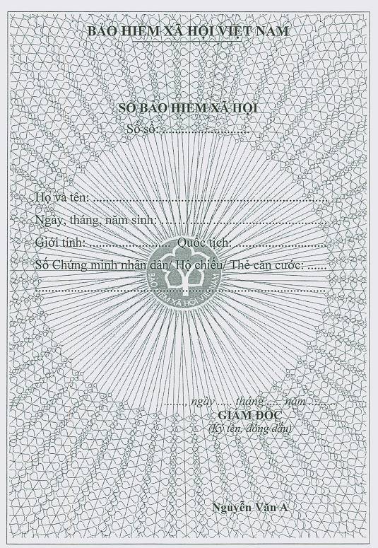 Quyết định 1035/QĐ-BHXH của Bảo hiểm xã hội Việt Nam về việc ban hành quy định về mẫu sổ bảo hiểm xã hội