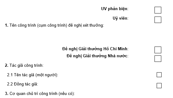 Thông tư 14/2010/TT-BKHCN của Bộ Khoa học và Công nghệ quy định chi tiết tiêu chuẩn, quy trình và thủ tục xét tặng Giải thưởng Hồ Chí Minh, Giải thưởng Nhà nước về khoa học và công nghệ