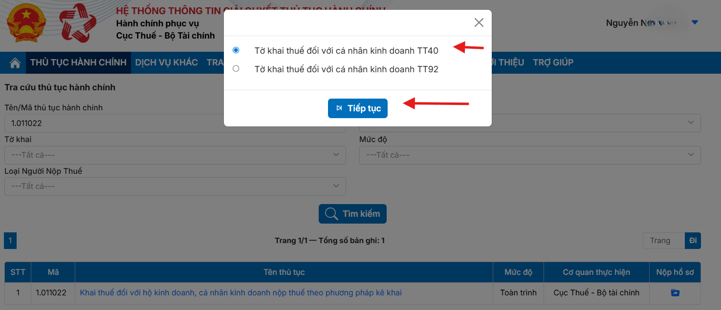 Hướng dẫn kê khai thuế hộ kinh doanh trên cổng dịch vụ công Hướng dẫn kê khai thuế hộ kinh doanh trên cổng dịch vụ công