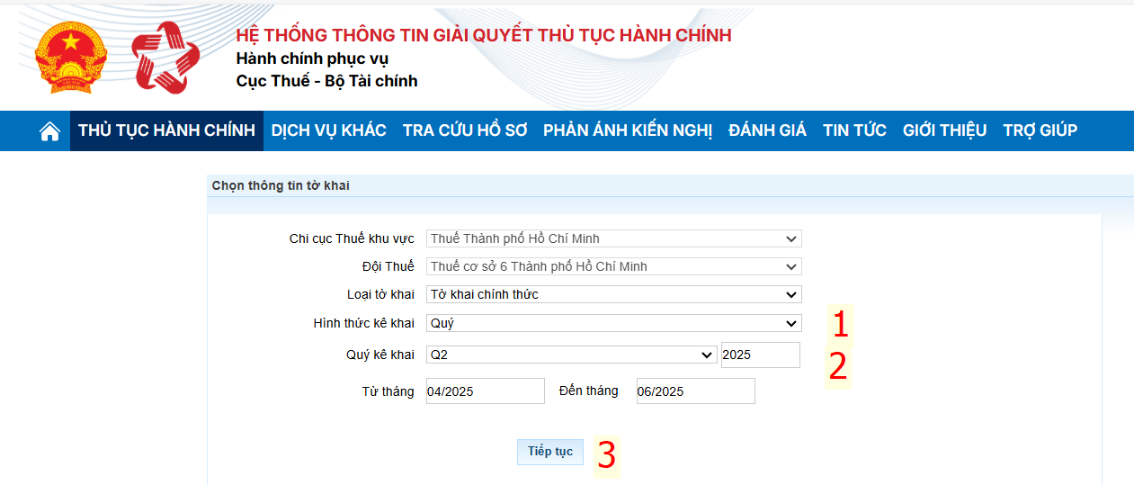 Hướng dẫn kê khai thuế hộ kinh doanh trên cổng dịch vụ công Hướng dẫn kê khai thuế hộ kinh doanh trên cổng dịch vụ công