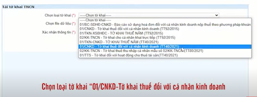 Hướng dẫn kê khai thuế hộ kinh doanh trên HTTK