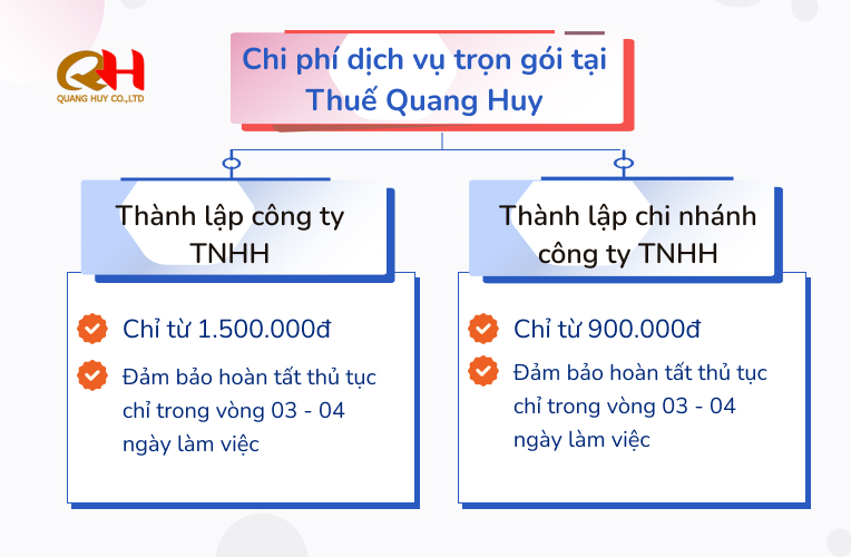 Dịch vụ thành lập trọn gói chi nhánh và công ty TNHH Dịch vụ thành lập trọn gói chi nhánh và công ty TNHH