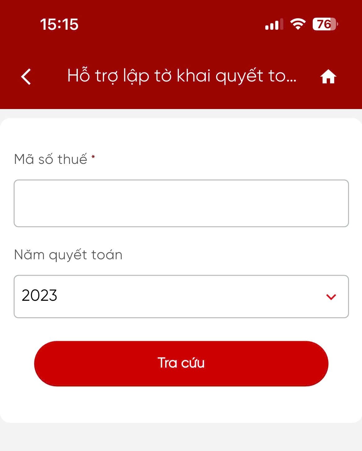 Hướng dẫn quyết toán thuế TNCN trên eTax Mobile