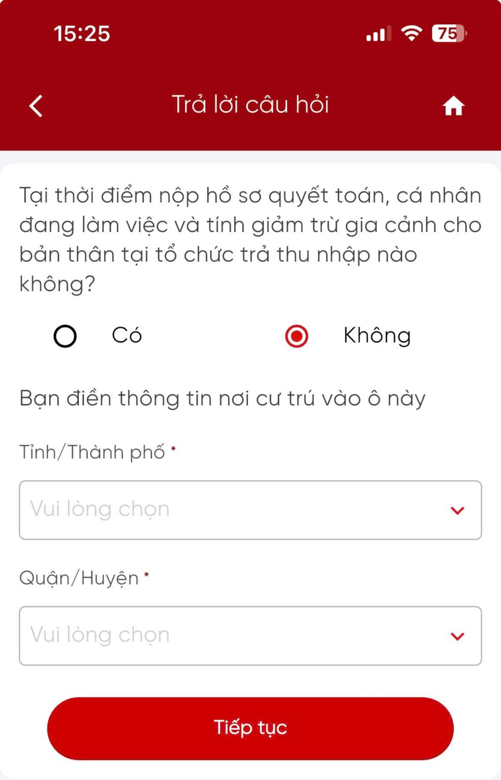 Hướng dẫn quyết toán thuế TNCN trên eTax Mobile