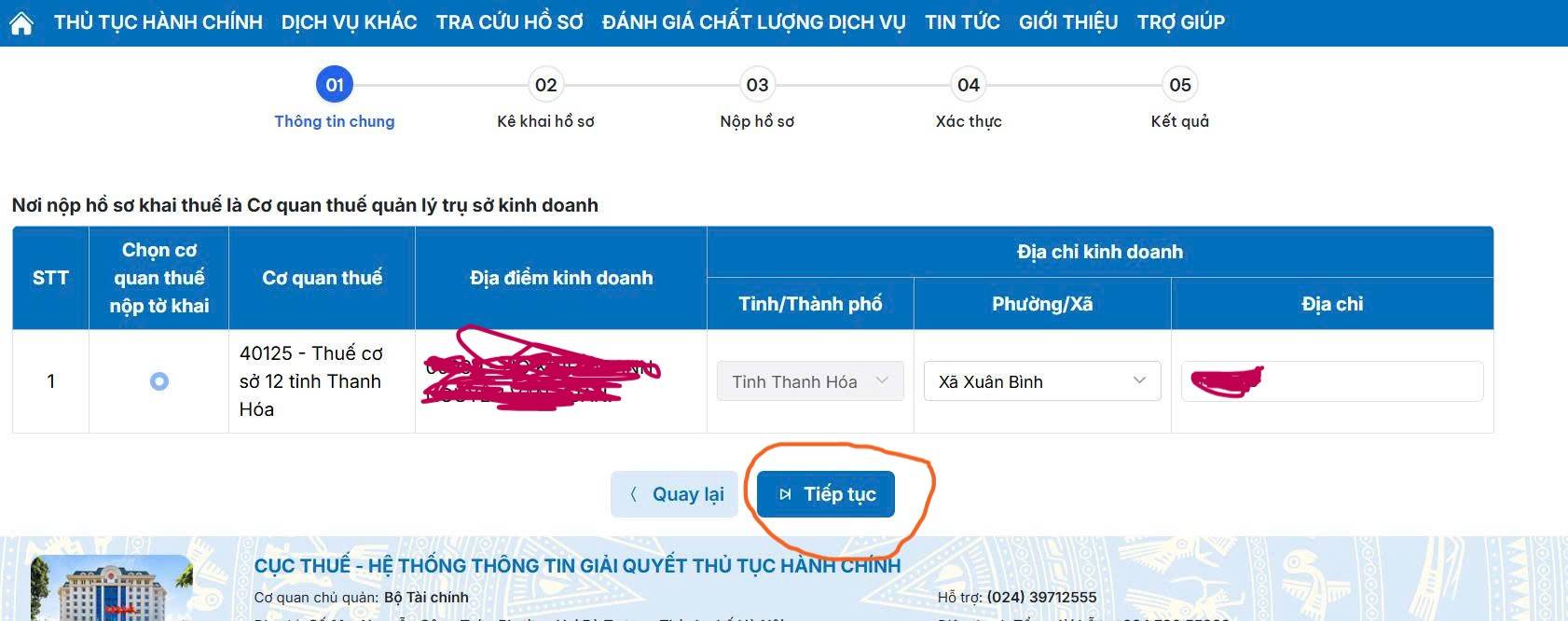 Hướng dẫn hộ kinh doanh thông báo tài khoản ngân hàng qua Cổng Dịch vụ công