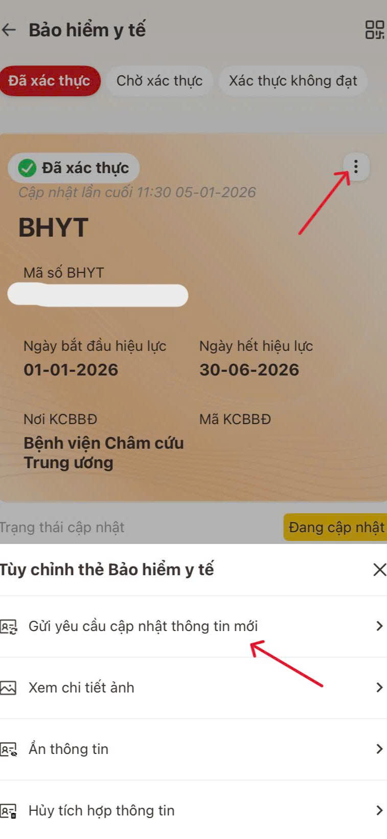 cach-cap-nhat-thong-tin-the-bhyt-tren-ung-dung-vneid-moi-nhat 2