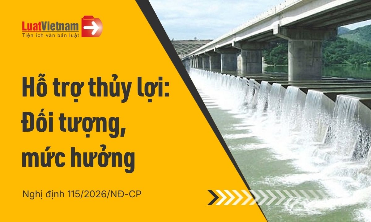 Mức hỗ trợ khi sử dụng sản phẩm, dịch vụ công ích thủy lợi mới nhất Mức hỗ trợ khi sử dụng sản phẩm, dịch vụ công ích thủy lợi mới nhất