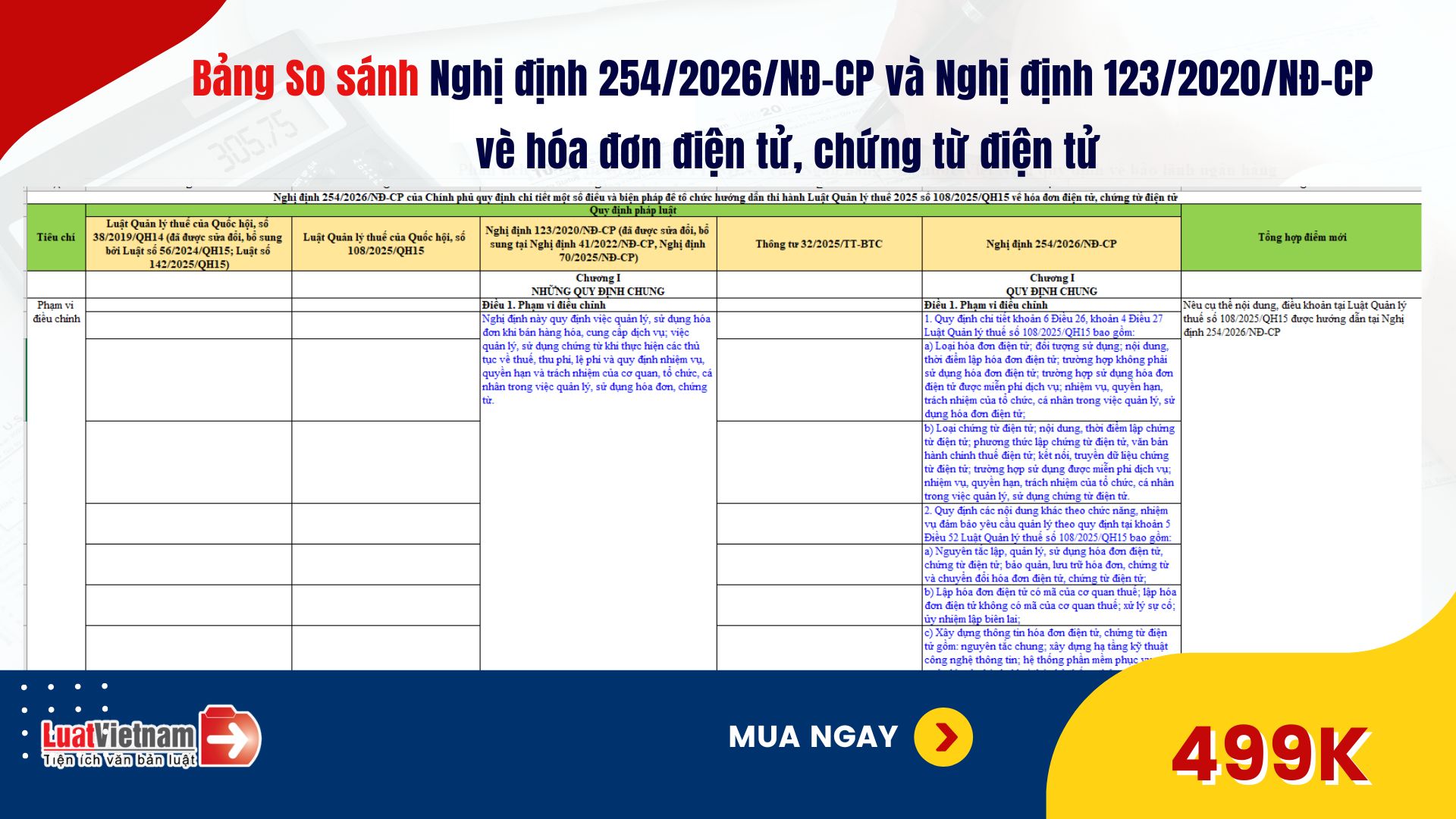 bang-so-sanh-nghi-dinh-254-2026-va-nghi-dinh-123-2020-nd-cp-nd-cp-ve-hoa-don-chung-tu-dien-tu