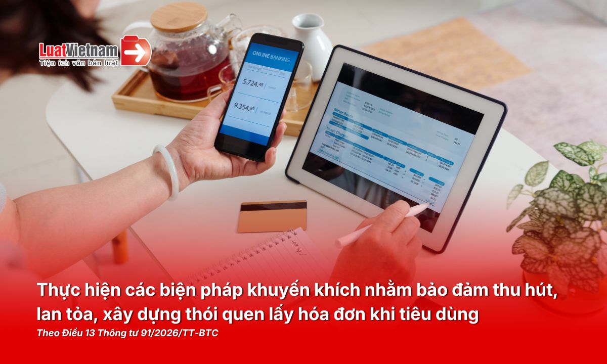 Điểm mới về hóa đơn điện tử tại Thông tư 91/2026/TT-BTC Điểm mới về hóa đơn điện tử tại Thông tư 91/2026/TT-BTC