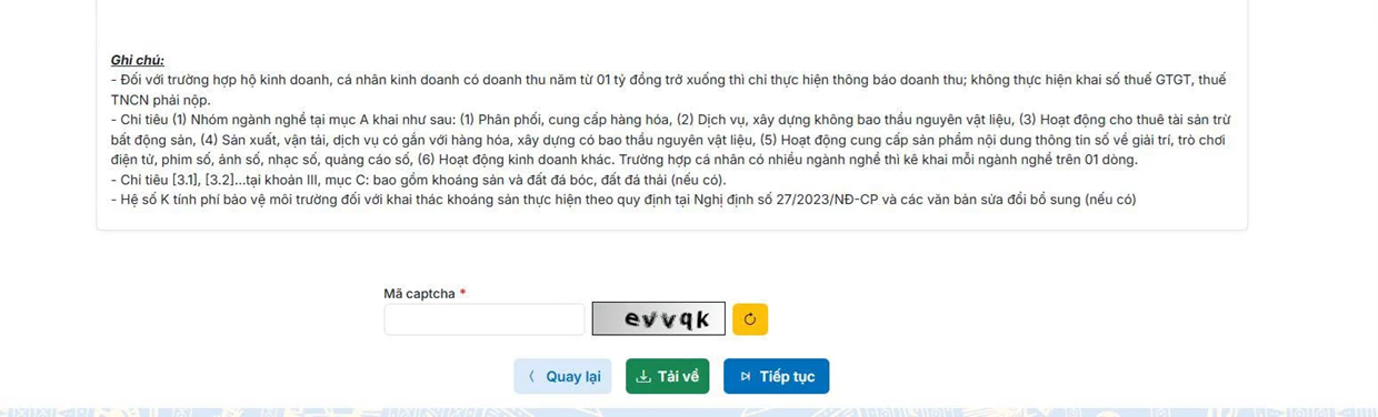 Hướng dẫn hộ kinh doanh thông báo doanh thu 6 tháng đầu năm online