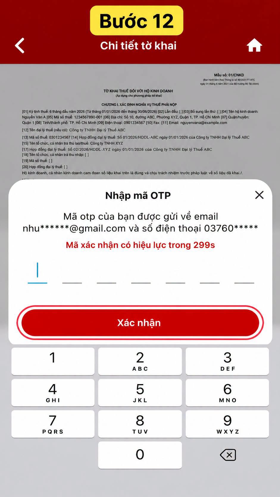 Hướng dẫn hộ kinh doanh thông báo doanh thu 6 tháng đầu năm online