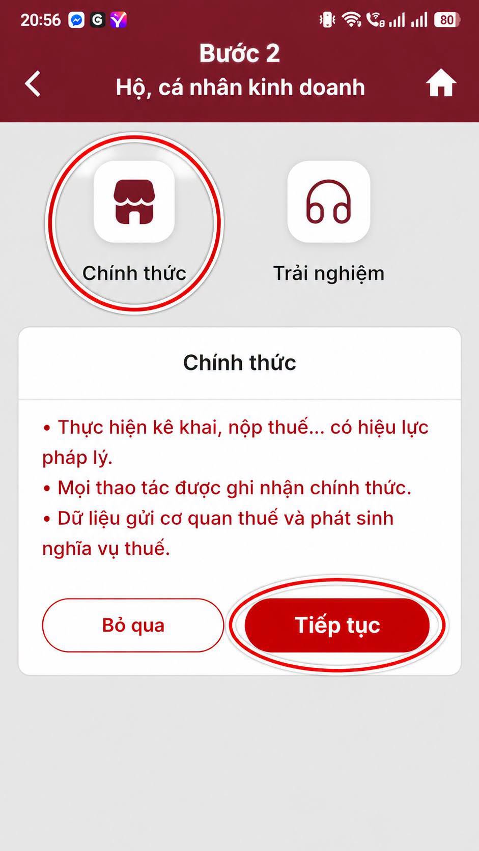 Hướng dẫn hộ kinh doanh thông báo doanh thu 6 tháng đầu năm online