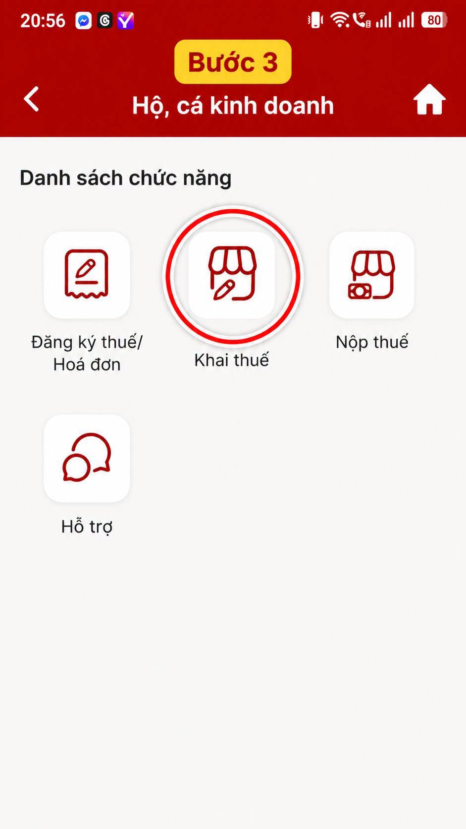 Hướng dẫn hộ kinh doanh thông báo doanh thu 6 tháng đầu năm online