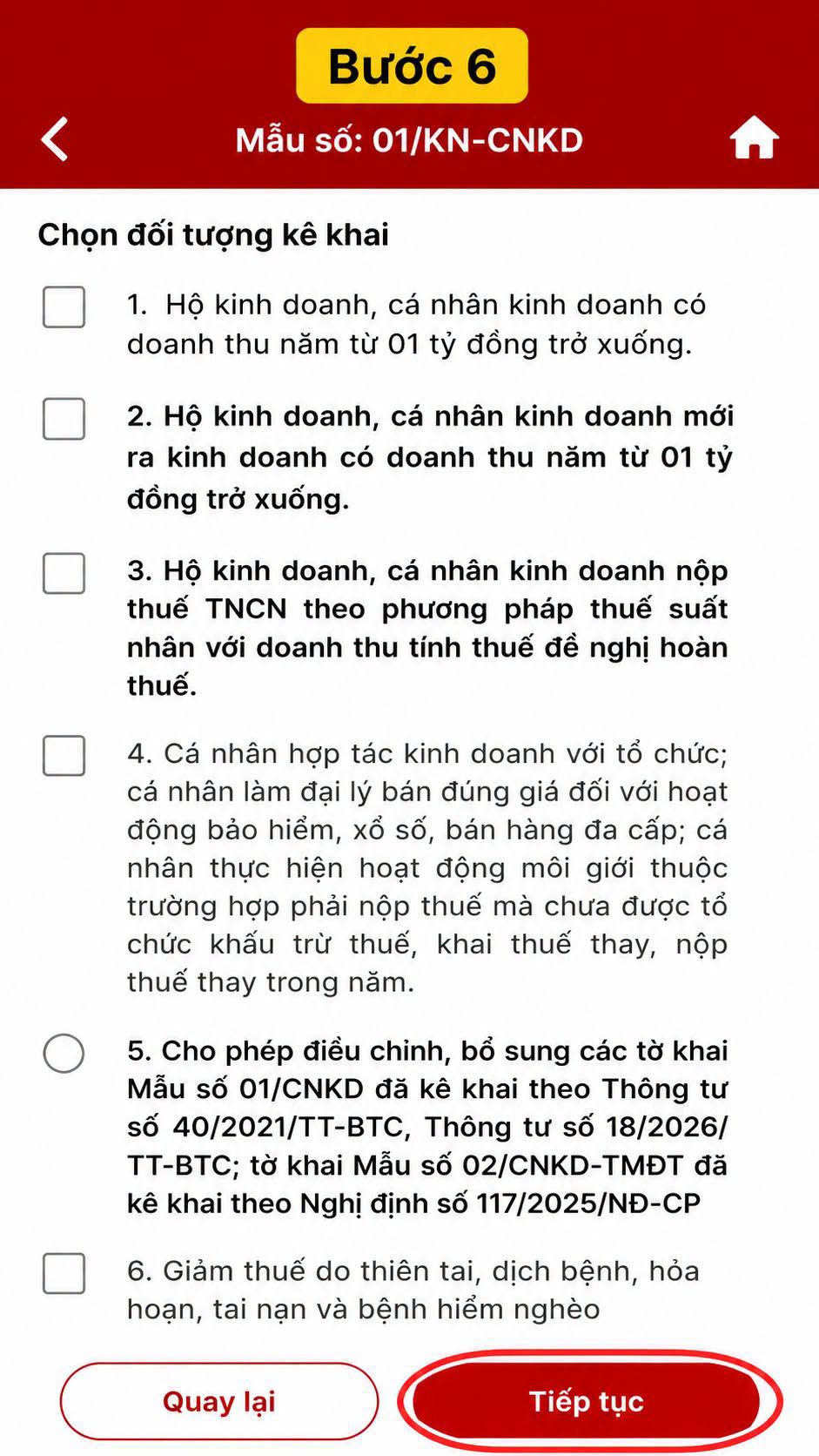 Hướng dẫn hộ kinh doanh thông báo doanh thu 6 tháng đầu năm online