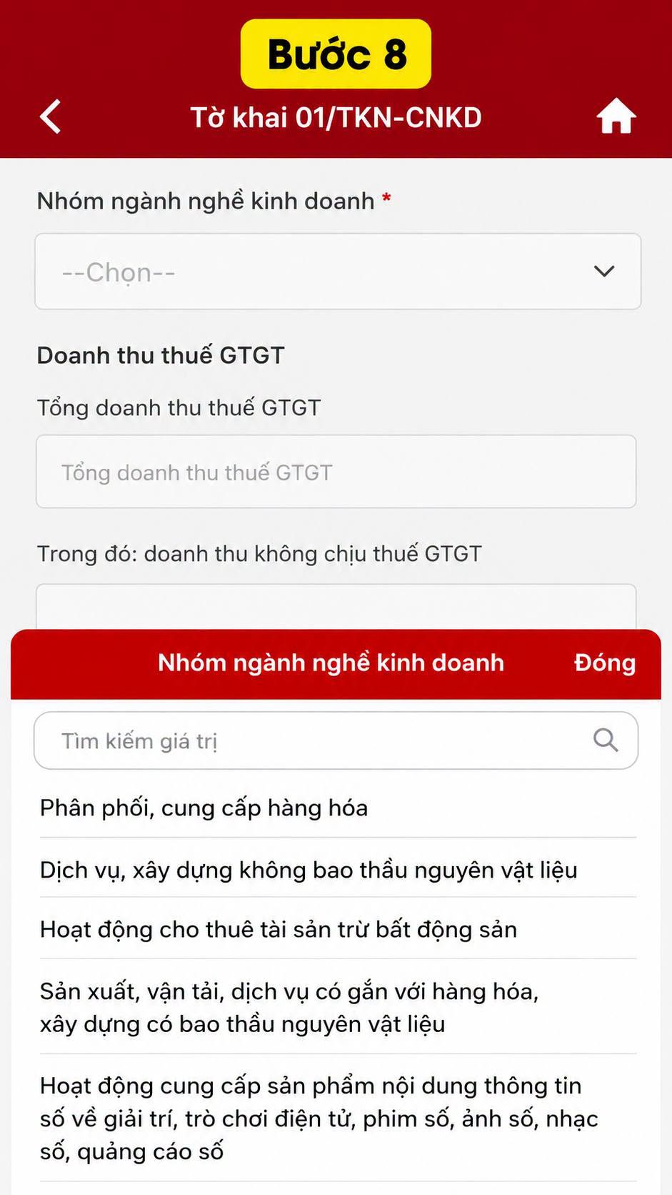 Hướng dẫn hộ kinh doanh thông báo doanh thu 6 tháng đầu năm online
