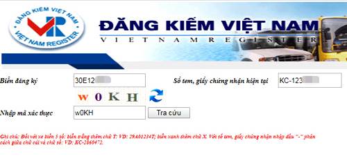 tra cứu lỗi phạt nguội cho ô tô