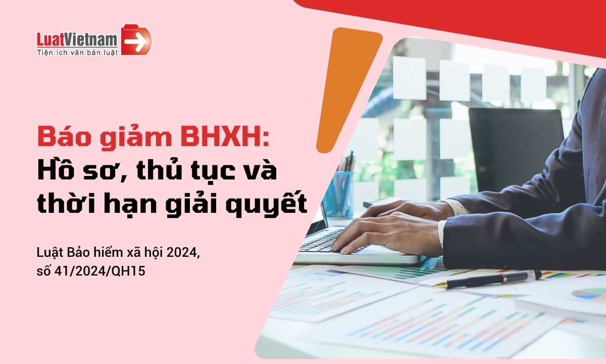Báo giảm BHXH: Hồ sơ, thủ tục và thời hạn giải quyết mới nhất Báo giảm BHXH: Hồ sơ, thủ tục và thời hạn giải quyết mới nhất