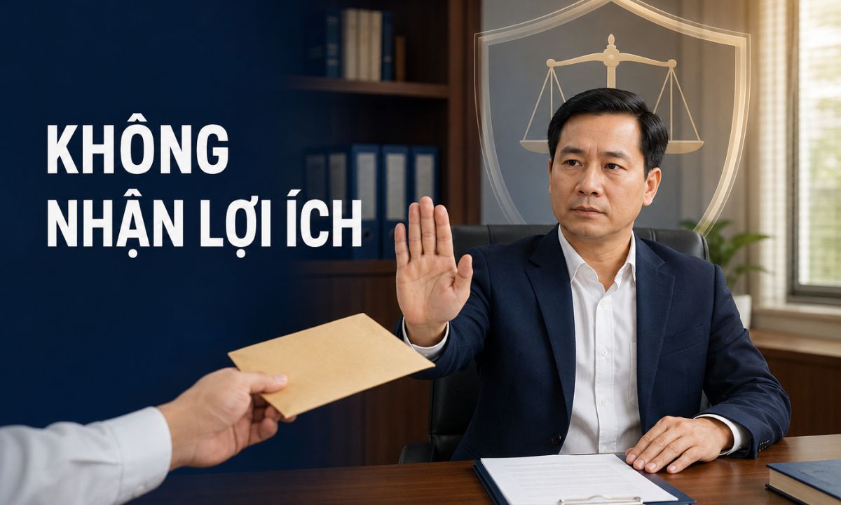 Chấp hành viên không được nhận lợi ích từ đương sự dưới bất kỳ hình thức nào Chấp hành viên không được nhận lợi ích từ đương sự dưới bất kỳ hình thức nào