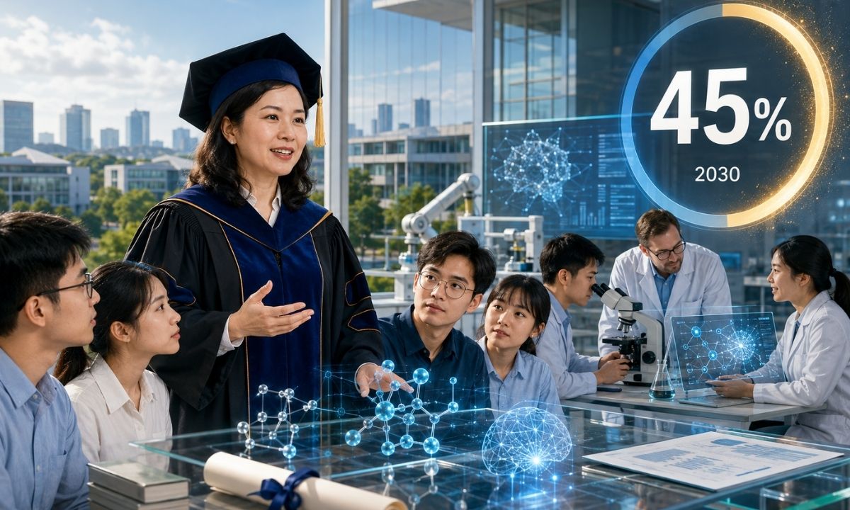 Đến năm 2030, ít nhất 45% giảng viên đại học tại Hà Nội có trình độ tiến sĩ Đến năm 2030, ít nhất 45% giảng viên đại học tại Hà Nội có trình độ tiến sĩ