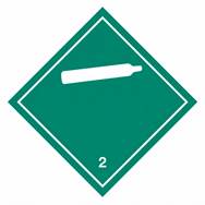 A green diamond shaped sign with a white object on it AI-generated content may be incorrect.