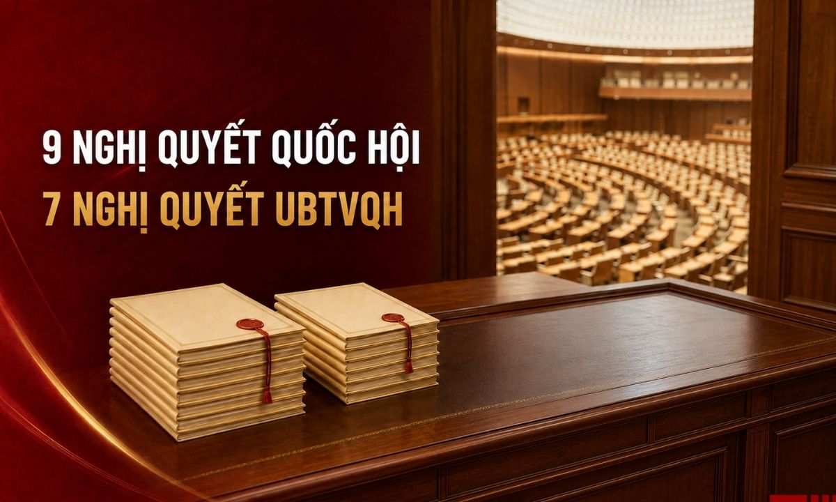 Công bố 16 Nghị quyết của Quốc hội và Ủy ban Thường vụ Quốc hội Công bố 16 Nghị quyết của Quốc hội và Ủy ban Thường vụ Quốc hội
