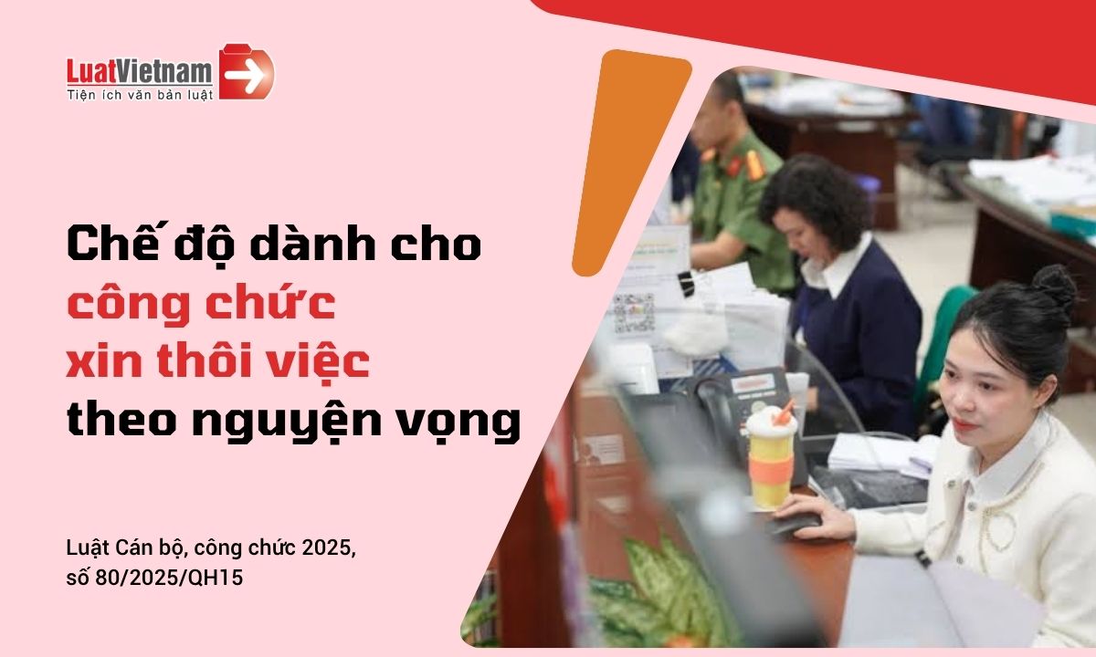 Công chức xin thôi việc theo nguyện vọng hưởng chế độ gì? Công chức xin thôi việc theo nguyện vọng hưởng chế độ gì?