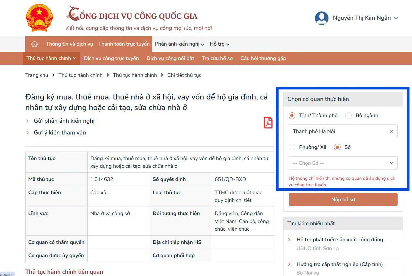 Hướng dẫn đăng ký mua, thuê nhà ở xã hội online mới nhất 4