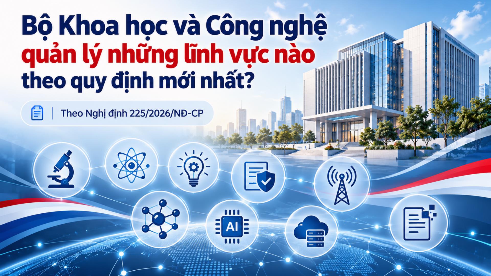 Bộ Khoa học và Công nghệ quản lý những lĩnh vực nào theo quy định mới nhất?
