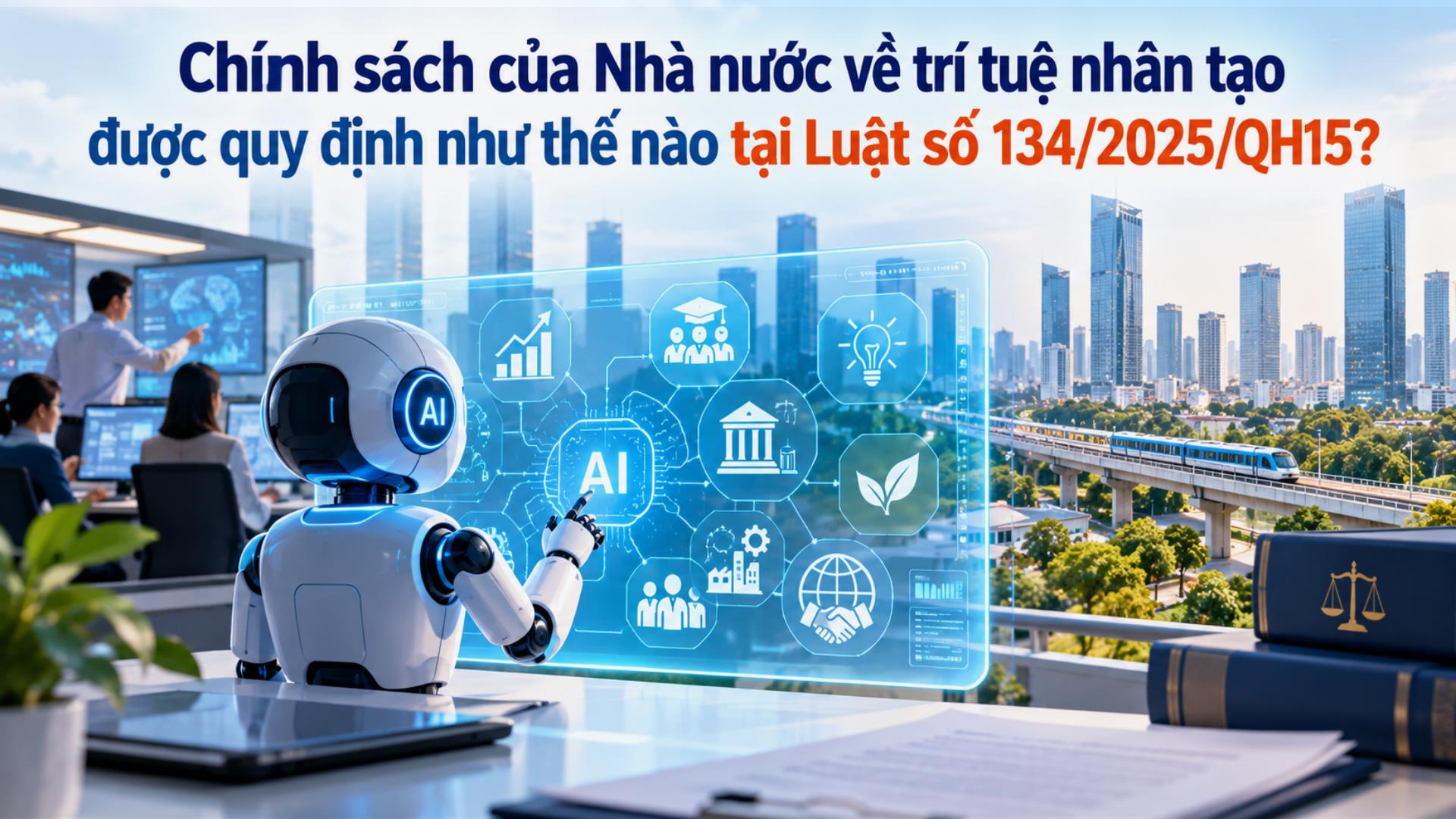 Chính sách của Nhà nước về trí tuệ nhân tạo được quy định như thế nào tại Luật số 134/2025/QH15?