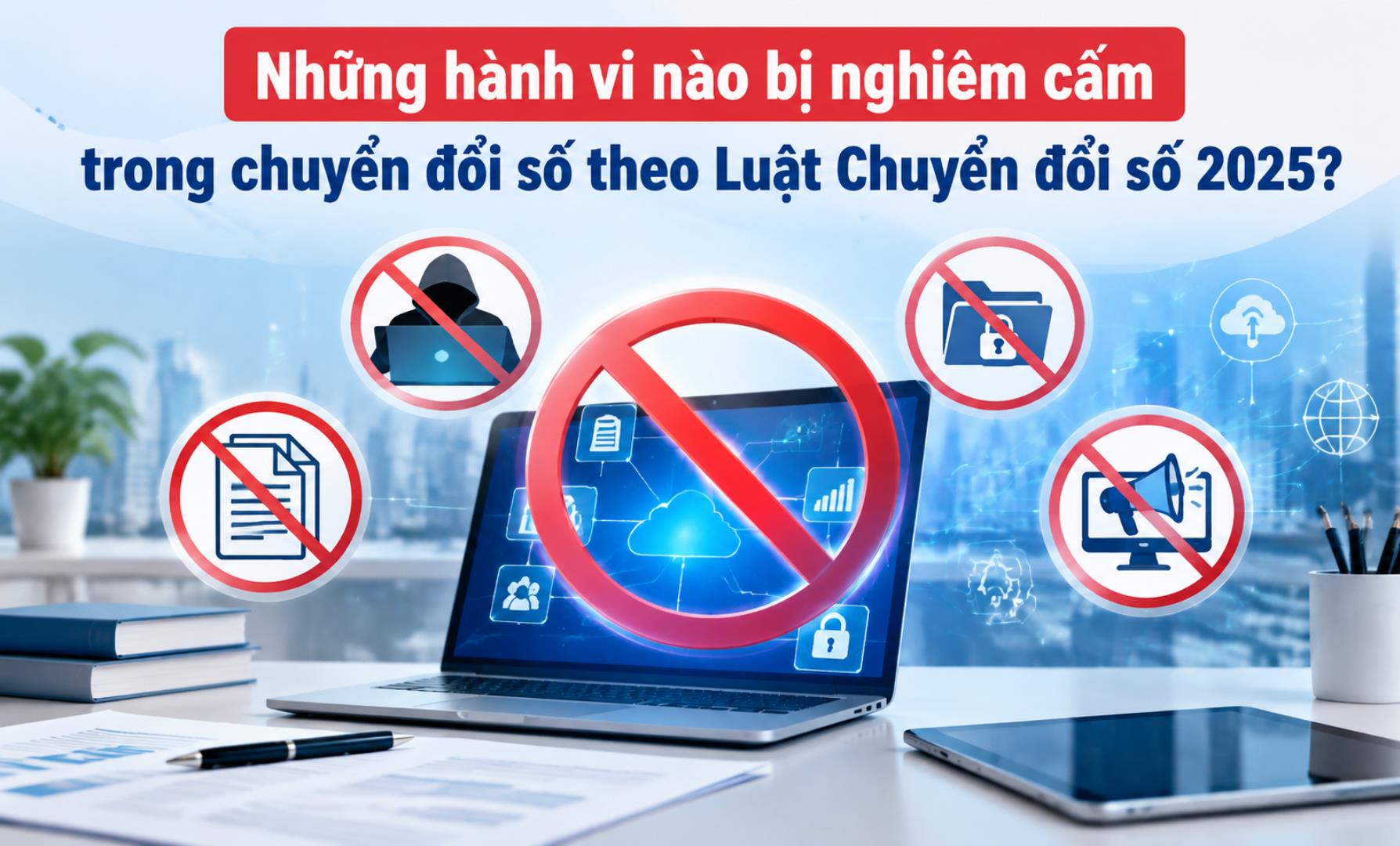 Những hành vi nào bị nghiêm cấm trong chuyển đổi số theo Luật Chuyển đổi số 2025?