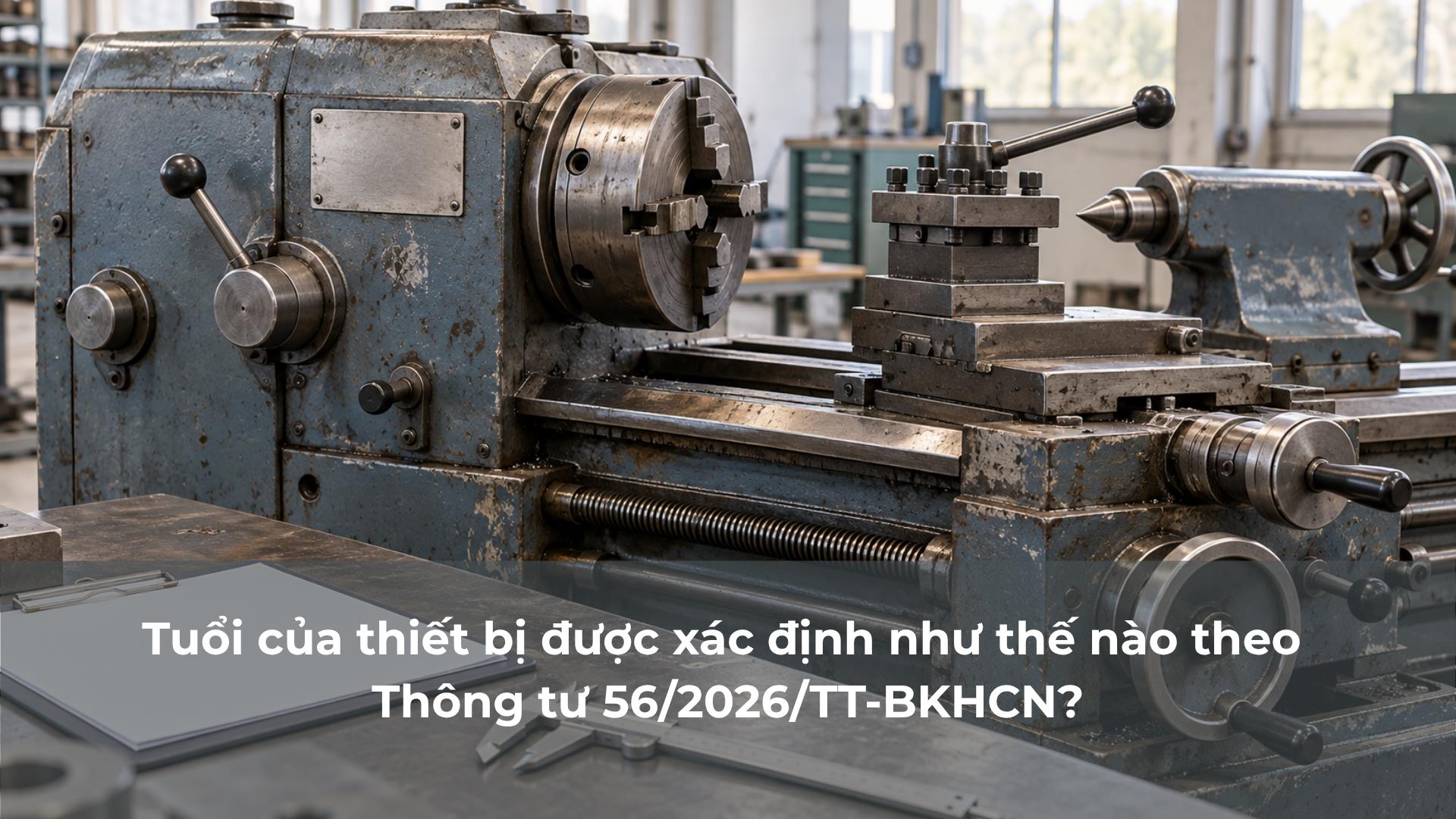 Tuổi của thiết bị được xác định như thế nào theo Thông tư 56/2026/TT-BKHCN?