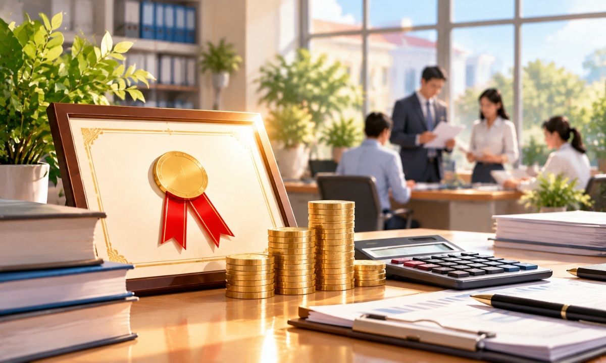 Tiền thưởng danh hiệu thi đua được tính theo mức lương cơ sở tại thời điểm ra quyết định