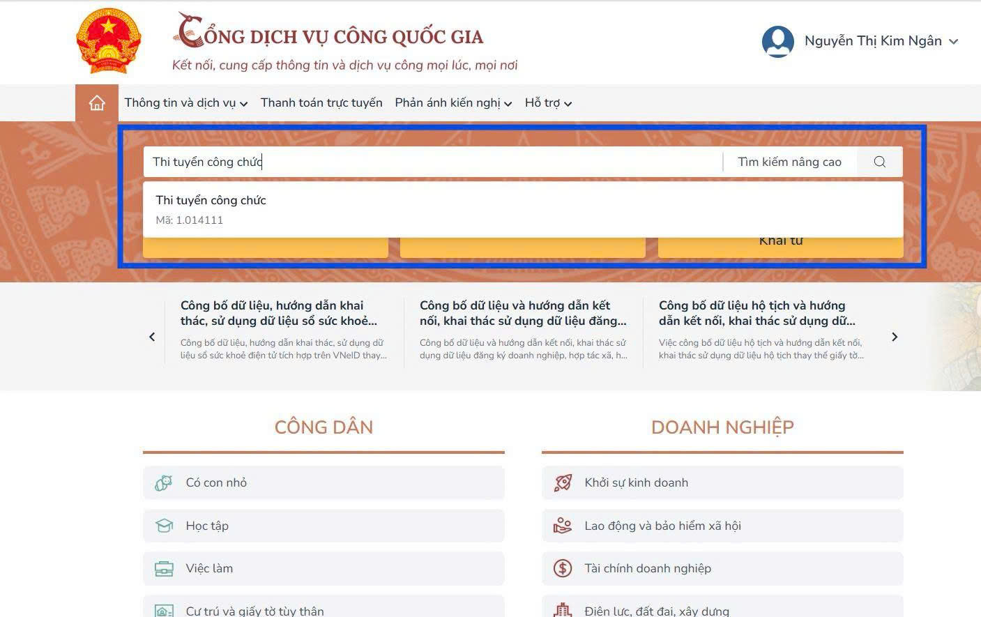 Hướng dẫn nộp hồ sơ thi tuyển công chức online 2026 3