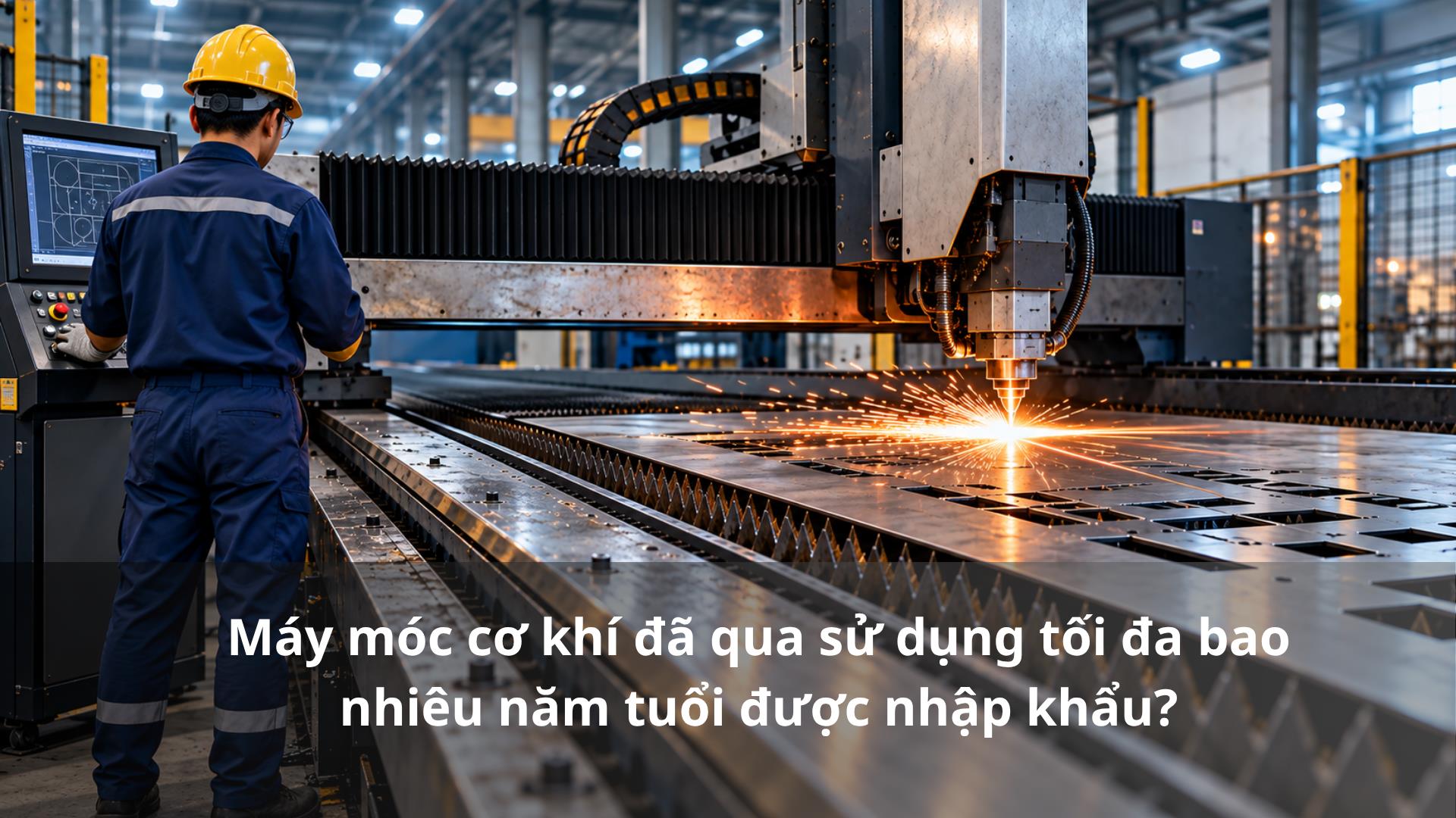 Máy móc cơ khí đã qua sử dụng tối đa bao nhiêu năm tuổi được nhập khẩu?