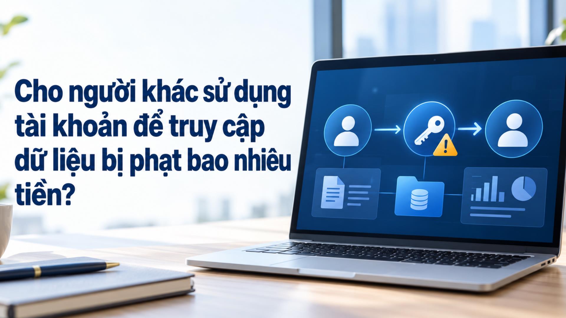 Cho người khác sử dụng tài khoản để truy cập dữ liệu bị phạt bao nhiêu tiền?