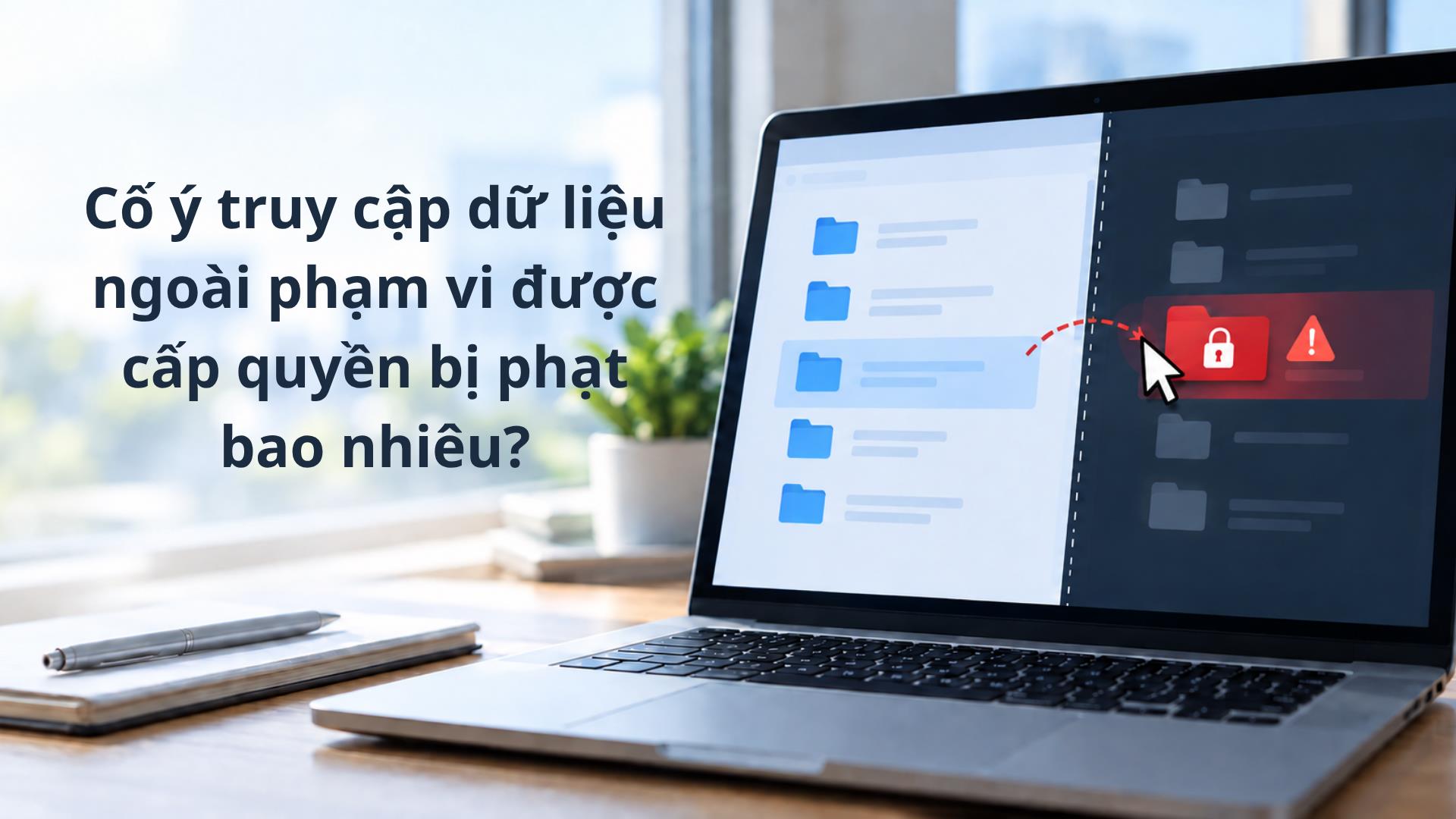 Cố ý truy cập dữ liệu ngoài phạm vi được cấp quyền bị phạt bao nhiêu?