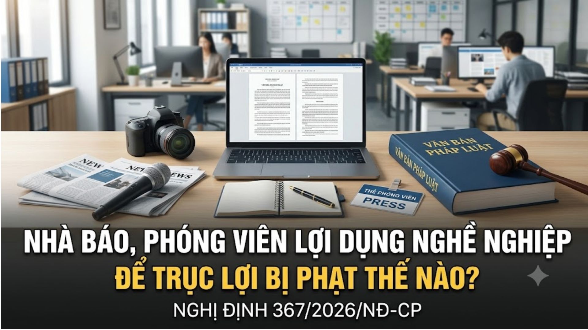 Nhà báo, phóng viên lợi dụng nghề nghiệp để trục lợi bị phạt thế nào?