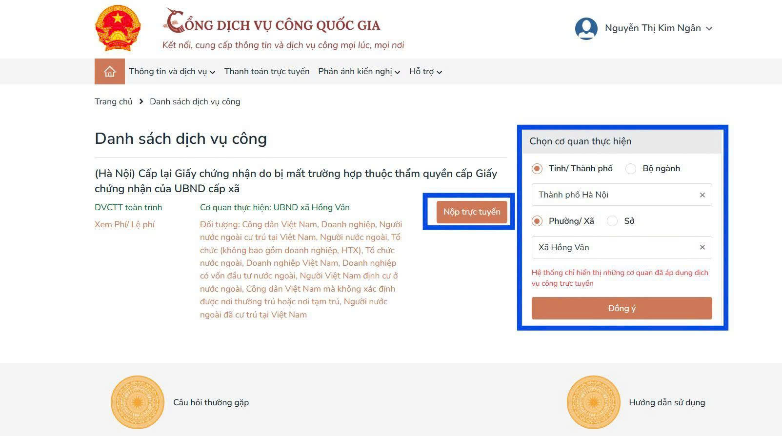 Hướng dẫn nộp hồ sơ cấp lại Sổ đỏ online 2026 5