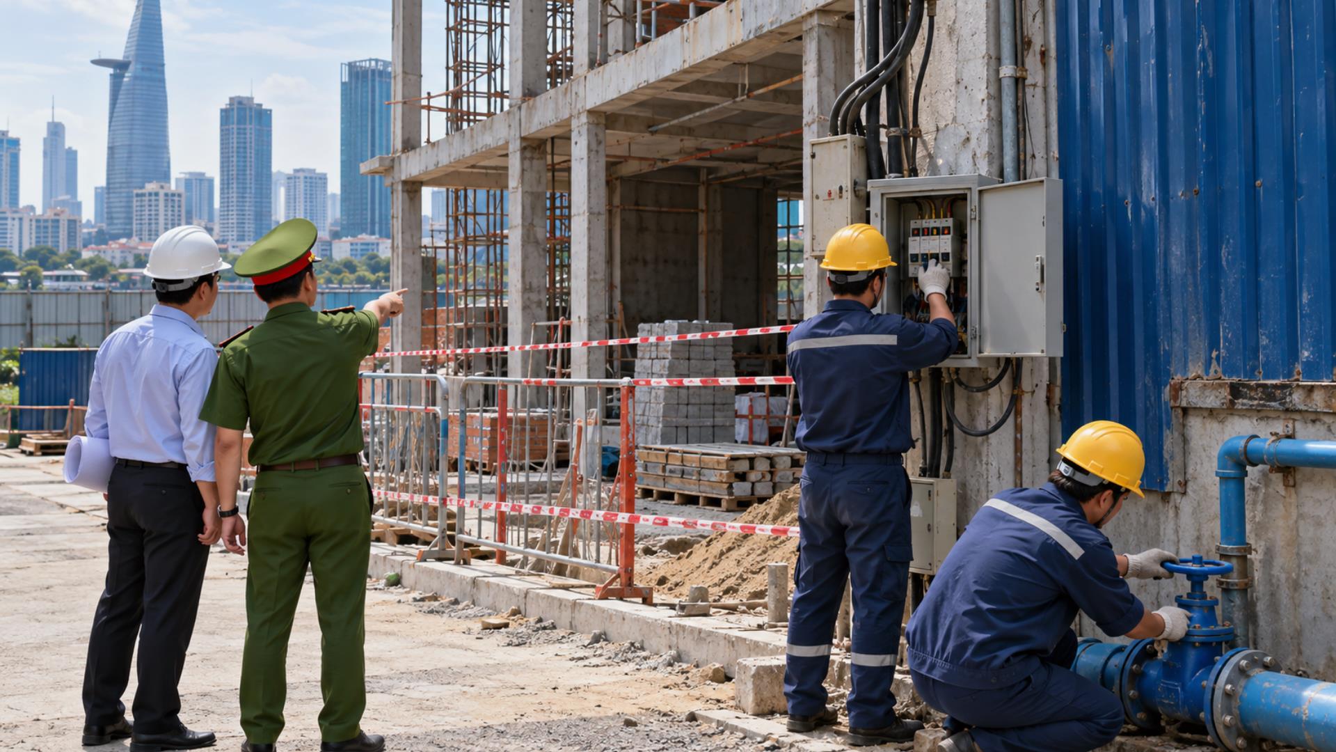 Những trường hợp nào Thành phố Hồ Chí Minh được ngừng cấp điện, nước đối với công trình, cơ sở kinh doanh?