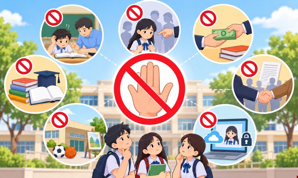 7 nhóm hành vi bị cấm khi tổ chức hoạt động giáo dục ngoài giờ chính khóa từ 15/11/2026